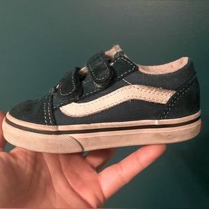 Toddler Teal Velcro Vans